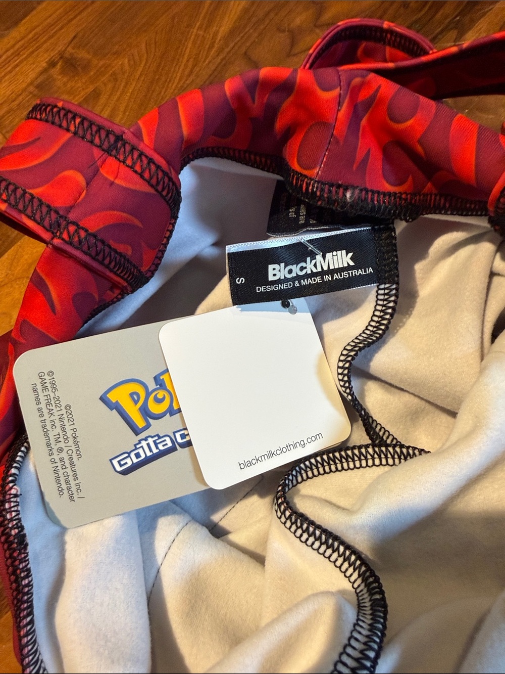 NWT Blackmilk x Pokémon Charmander Overall Shorts - Picture 6 of 7